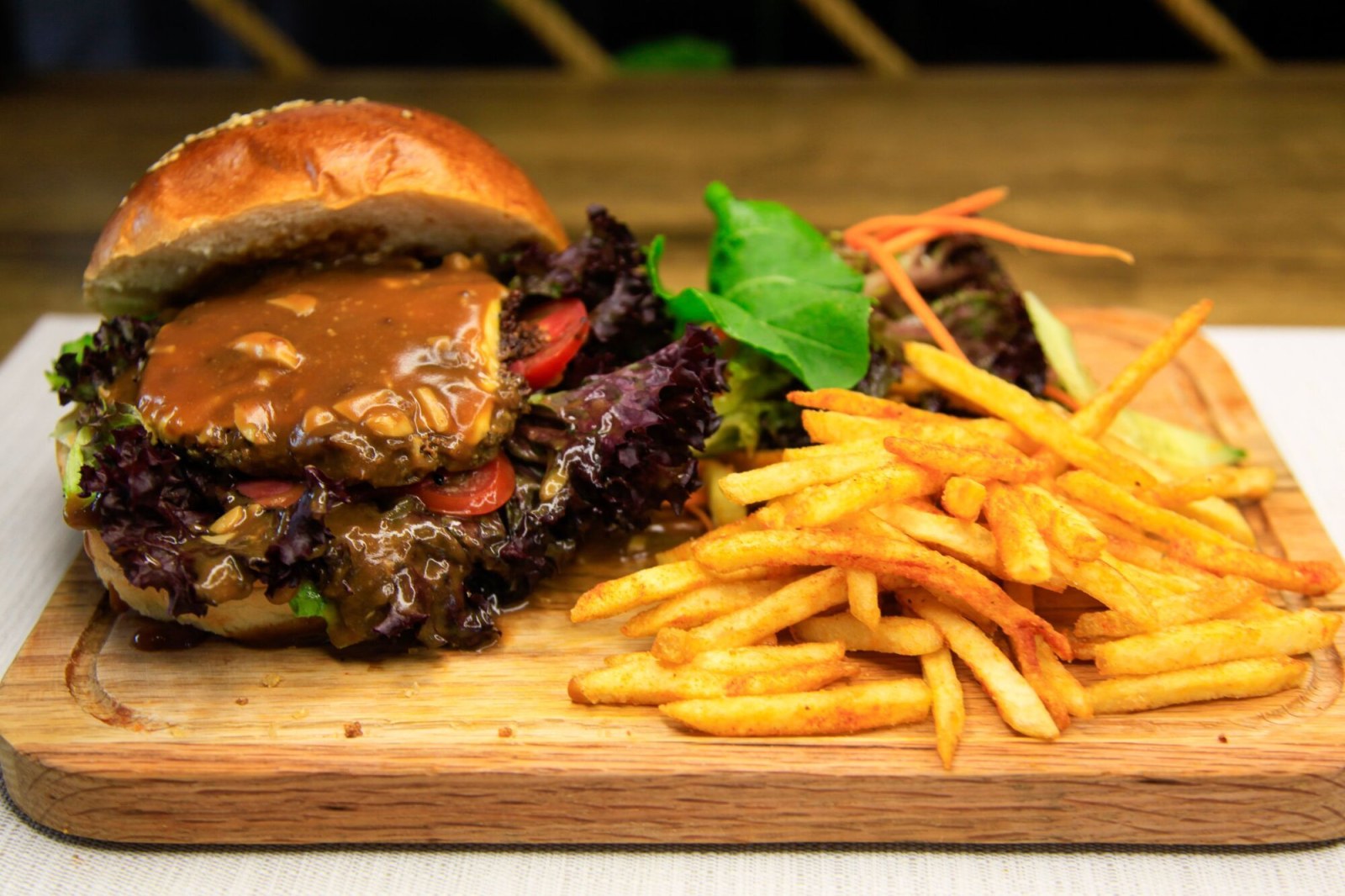 trüf mantarlı Burger