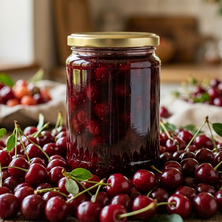 Ev Yapımı Vişne Reçeli (800 Gr)