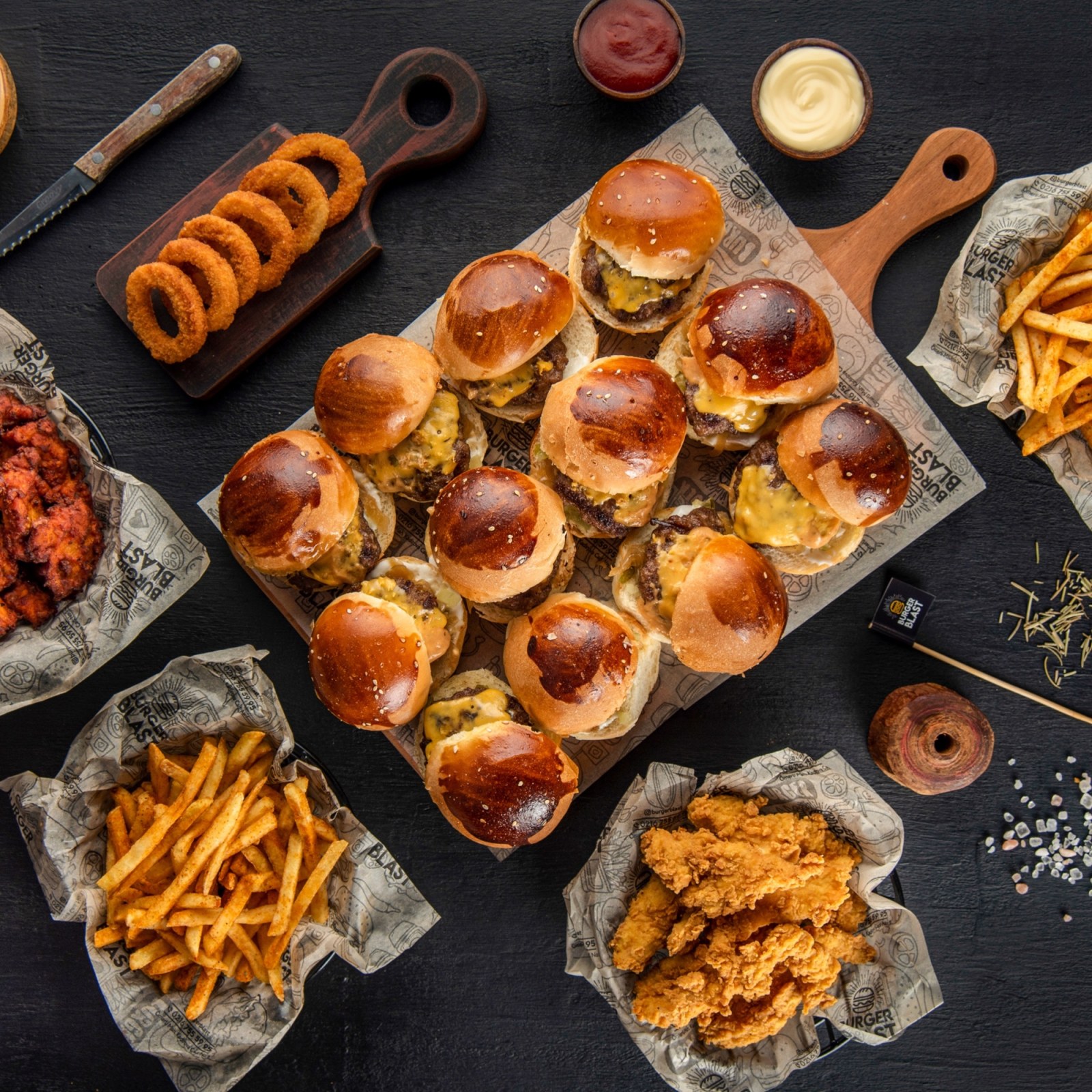 (12'li) Mini Cheeseburger Menü