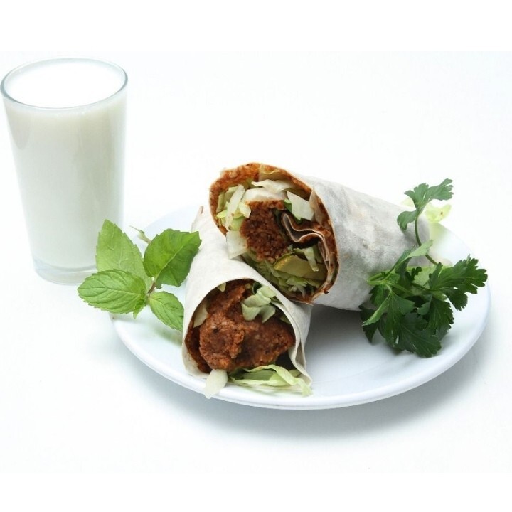 2 Çiğ Köfte Dürüm 2 Ayran Menü