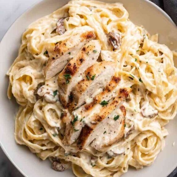 Fettuccine Alfredo Tavuklu