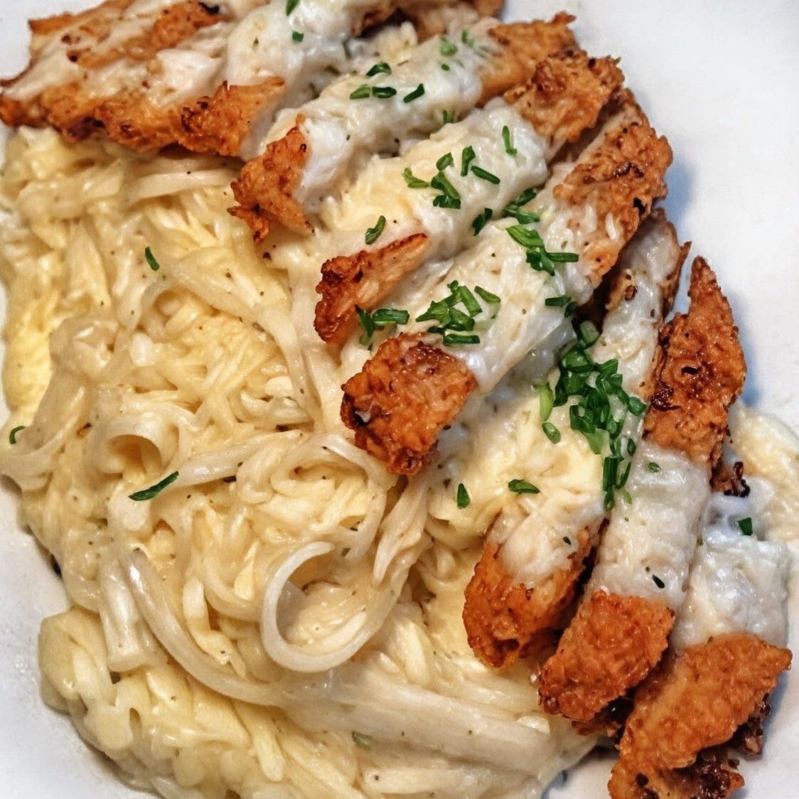 Çıtır Tavuklu Fettuccini