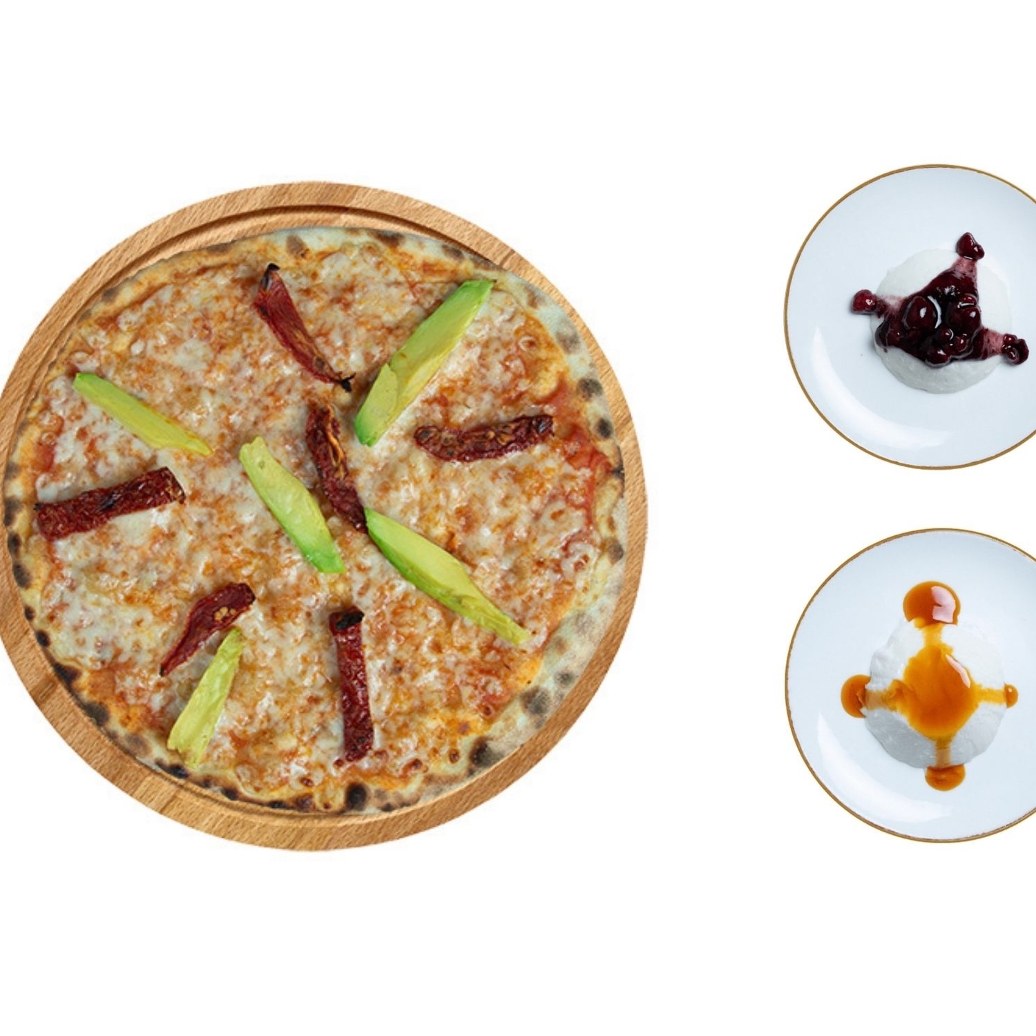 Avokado Margarita Pizza (Orta)