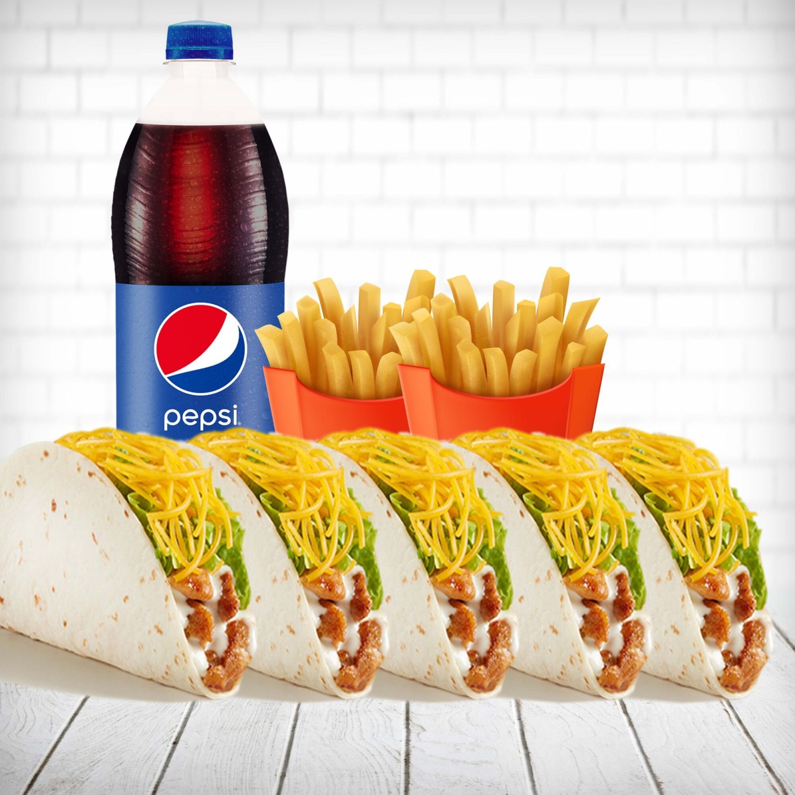 Taco 5 Adet Menü ve İçecek (1 lt.)