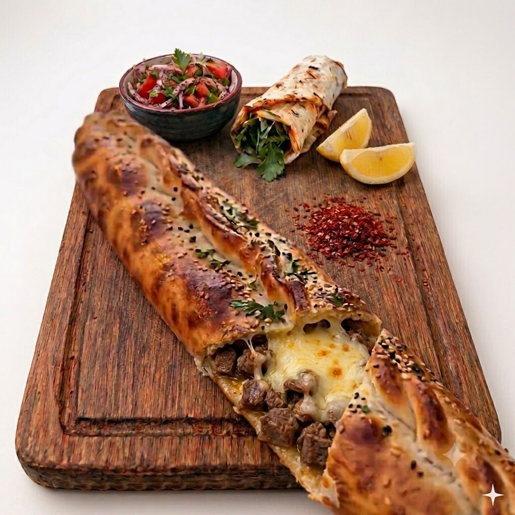 Kaşarlı Kavurmalı Pide