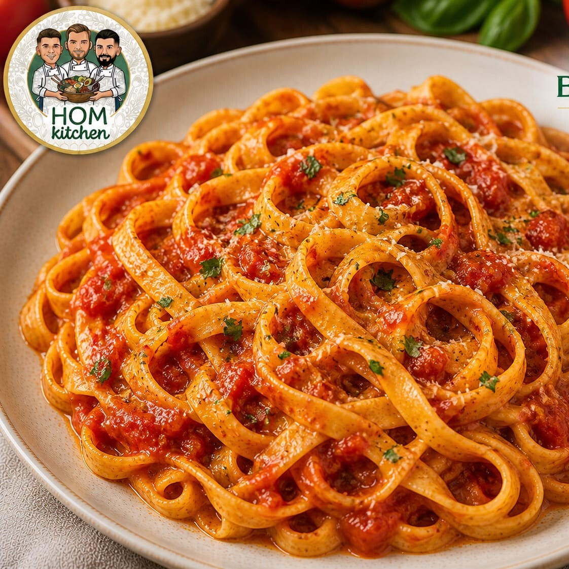 Domates Soslu Tagliatelle