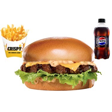 The Carl Cheese Burger Menü