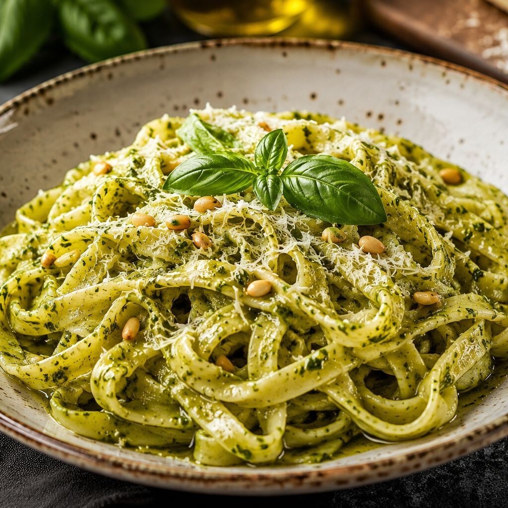 Fesleğen Soslu Tagliatelle