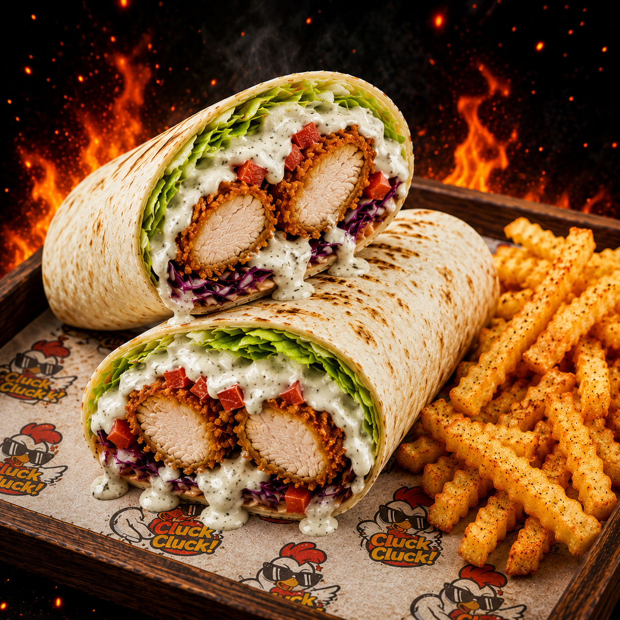 Texas Ranch Wrap Menü