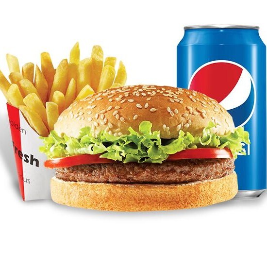 Et Hamburger menü