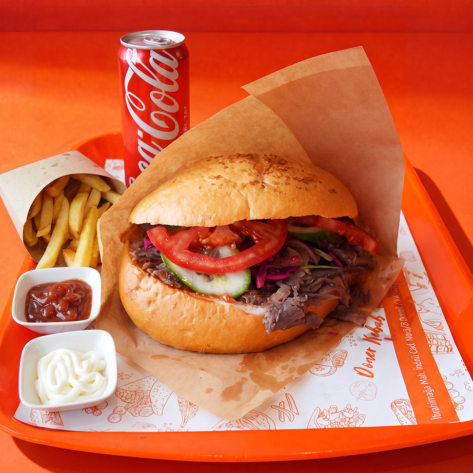 Et Döner Menü (150 Gr) (Patates + İçecek)
