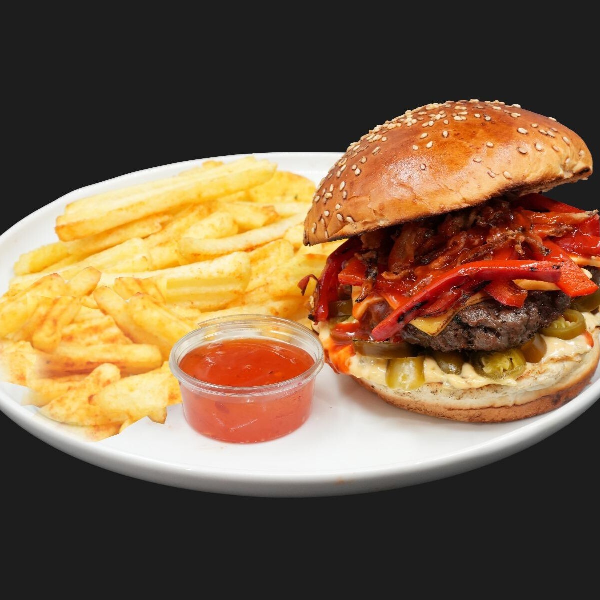 Ateş Eden Et Burger (Spicy Night)