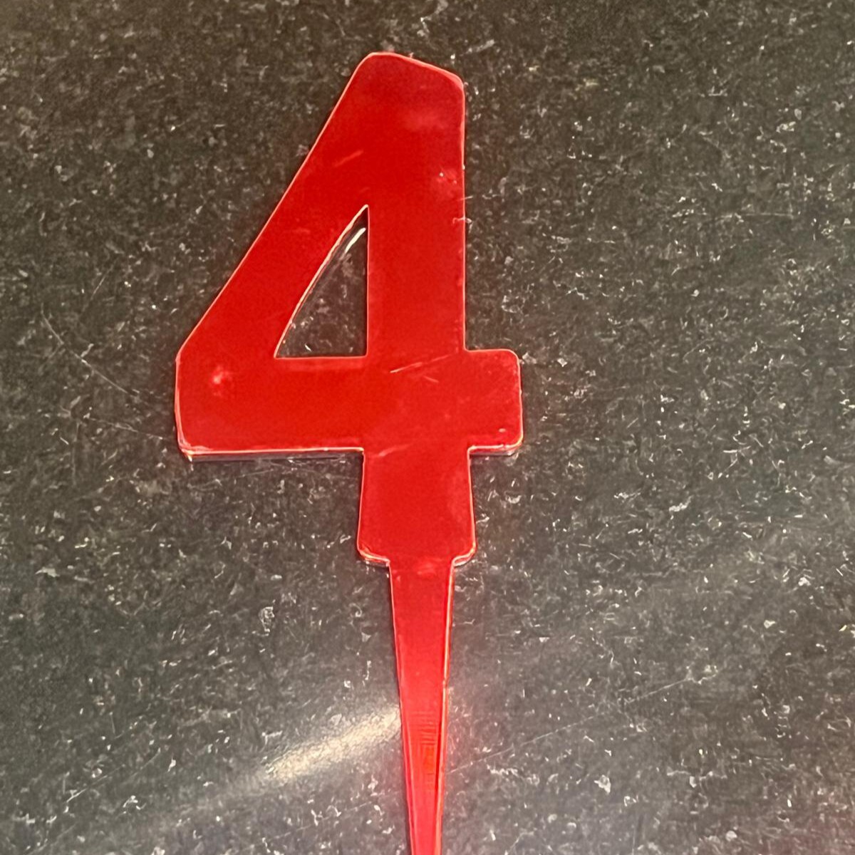 4 Numara Plastik Pasta Süsü
