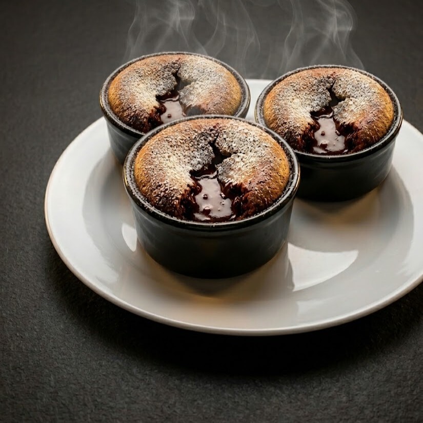 3 Lü Çikolatalı Sufle