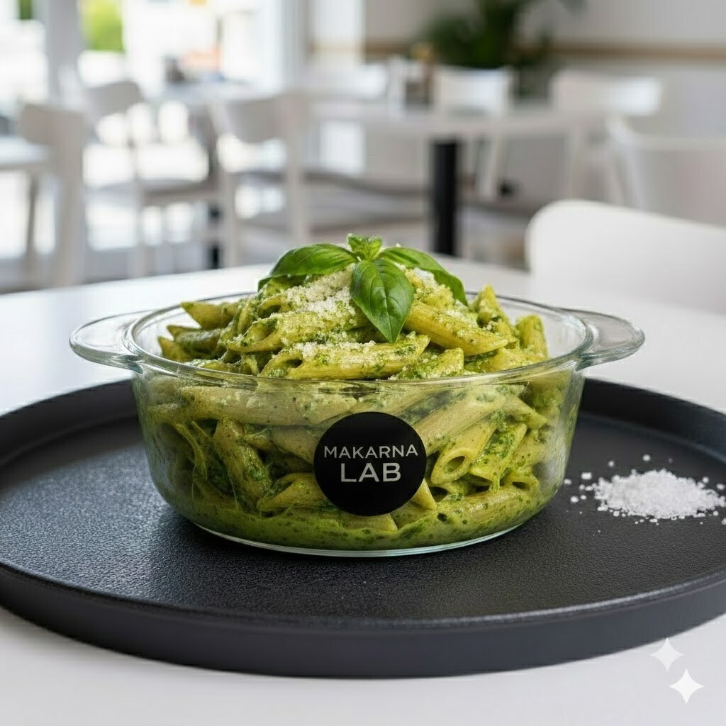 Fesleğen Kremalı Penne Makarna