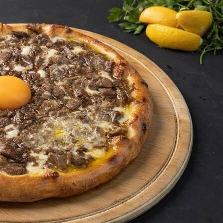 Kavurmalı Kaşarlı Pide Yuvarlak