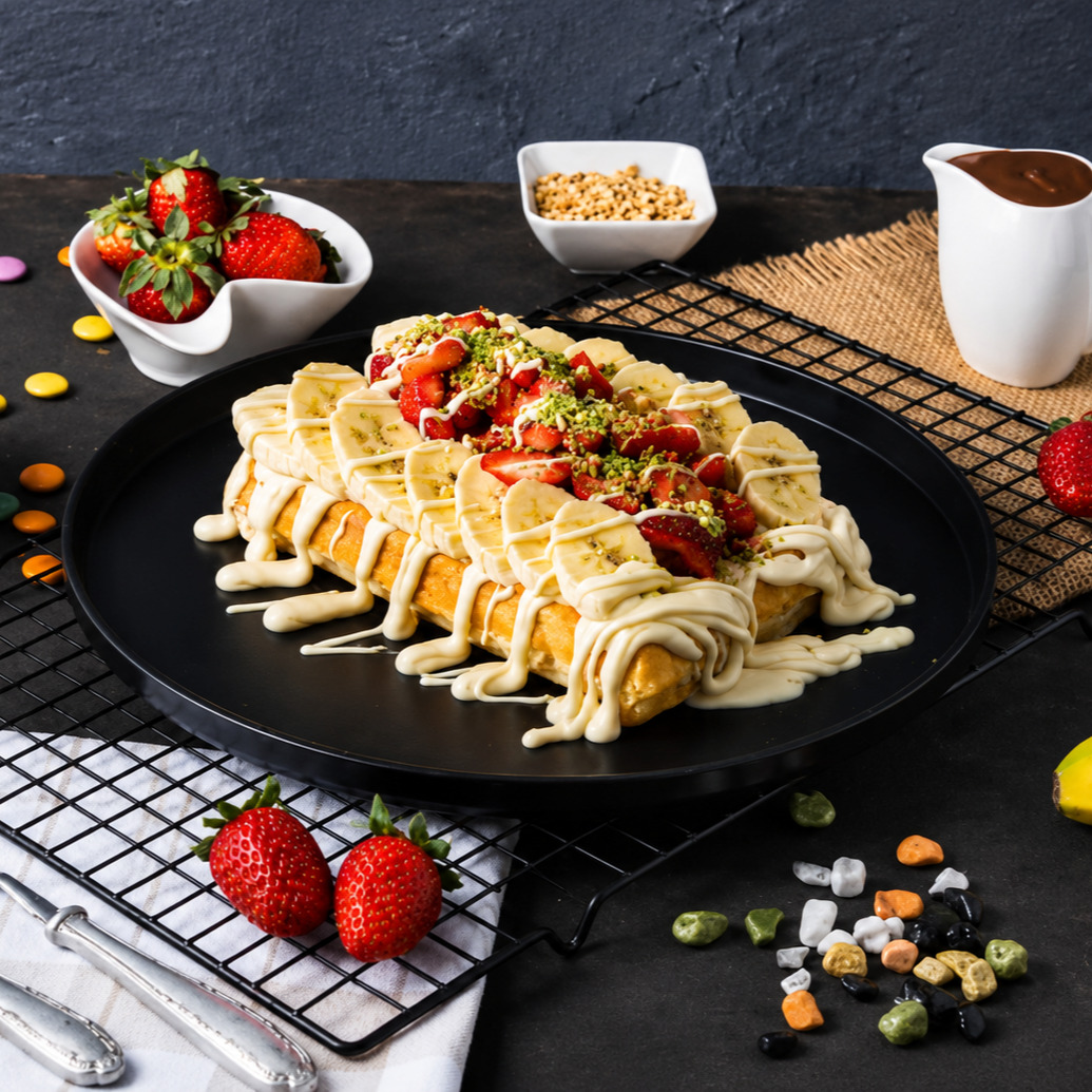 Beyaz Çikolata Waffle