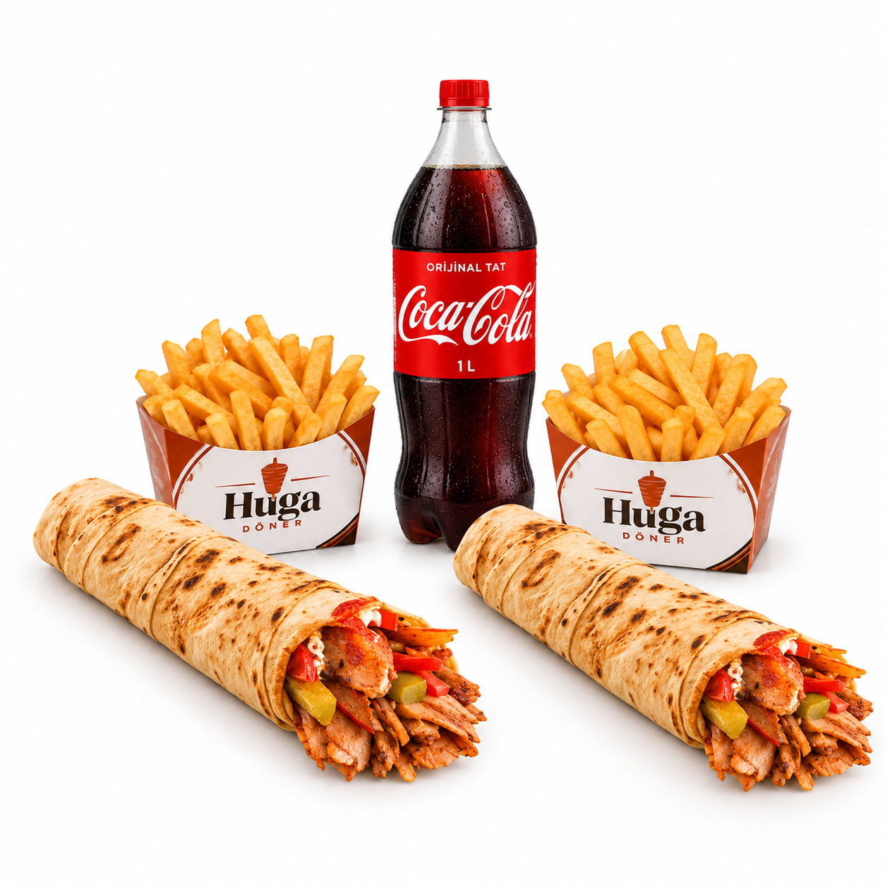 2 Li Döner Dürüm Menü & 1 lt Kola