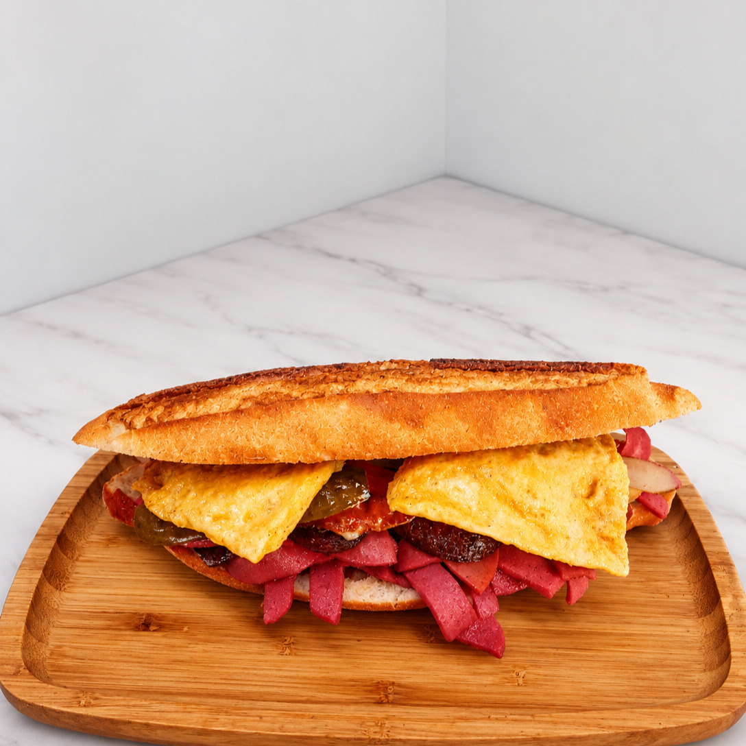 Cheddarlı Yarım Ekmek Arası Tost