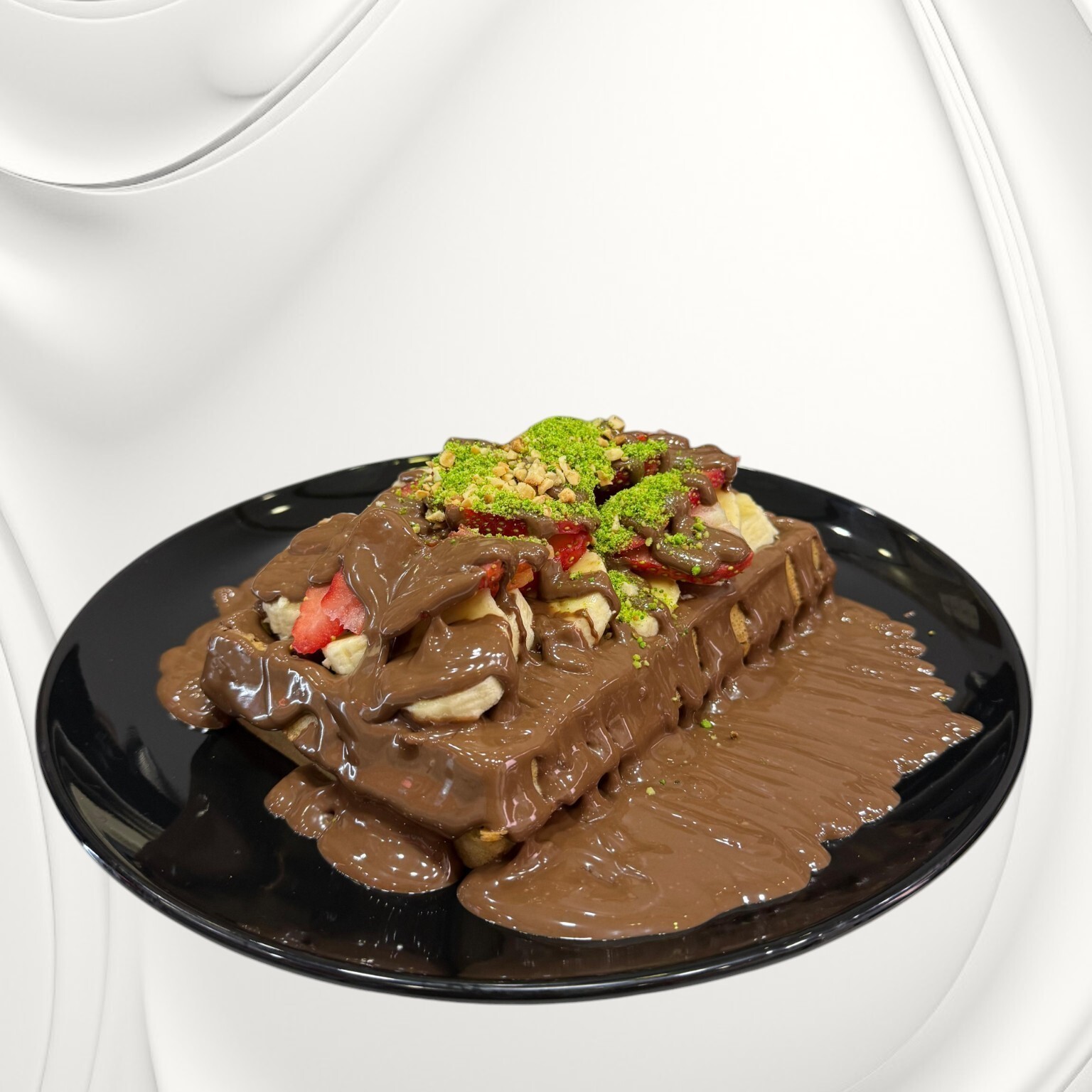 Sütlü Aşk (Sütlü Çikolatalı Waffle)