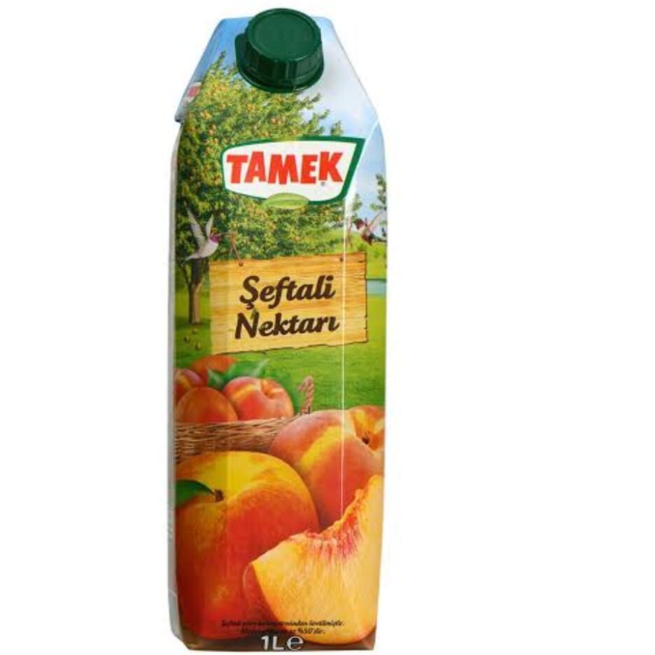 tamek şeftali meyve suyu (1 lt. )