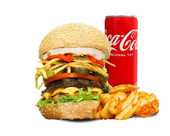 Chicken DMs Special Burger Menü