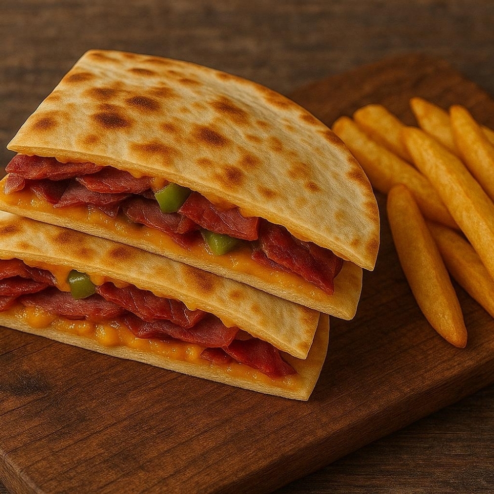 Pastırmalı Quesadilla & Patates
