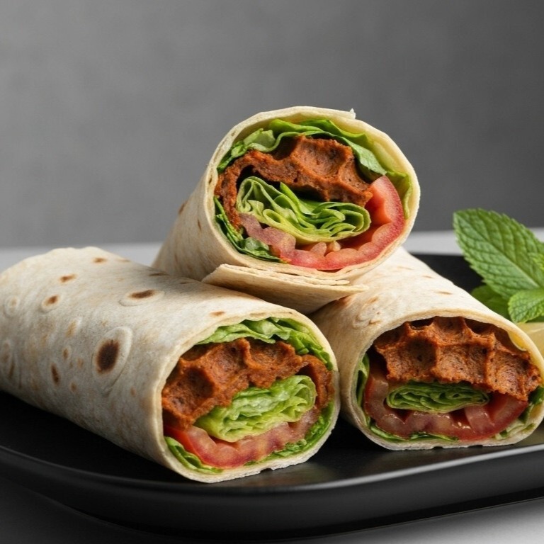 Acılı Klasik Çiğ Köfte Mega Dürüm (150 gr)