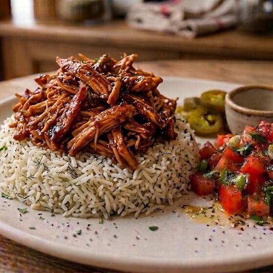 2'li BBQ soslu Tavuk Pilav + 1lt Ayran