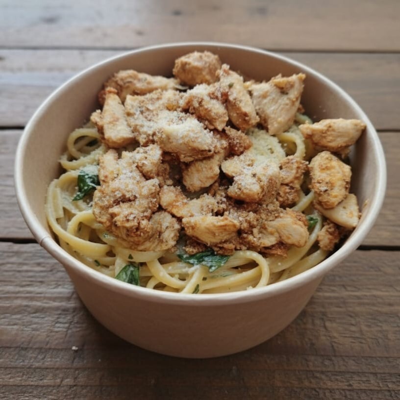 Fettuccine Al Pollo E Funghi