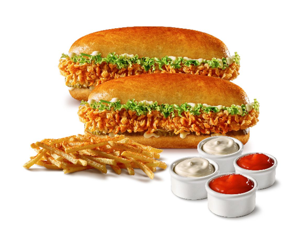 İkili Cajun Sandviç