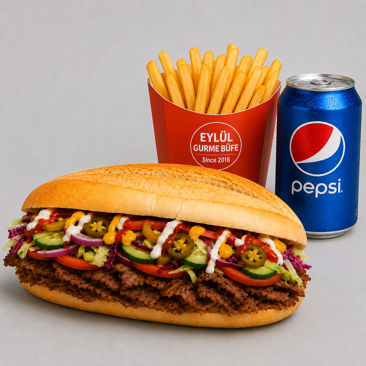 Sandviç Et Döner 100 gr Menü