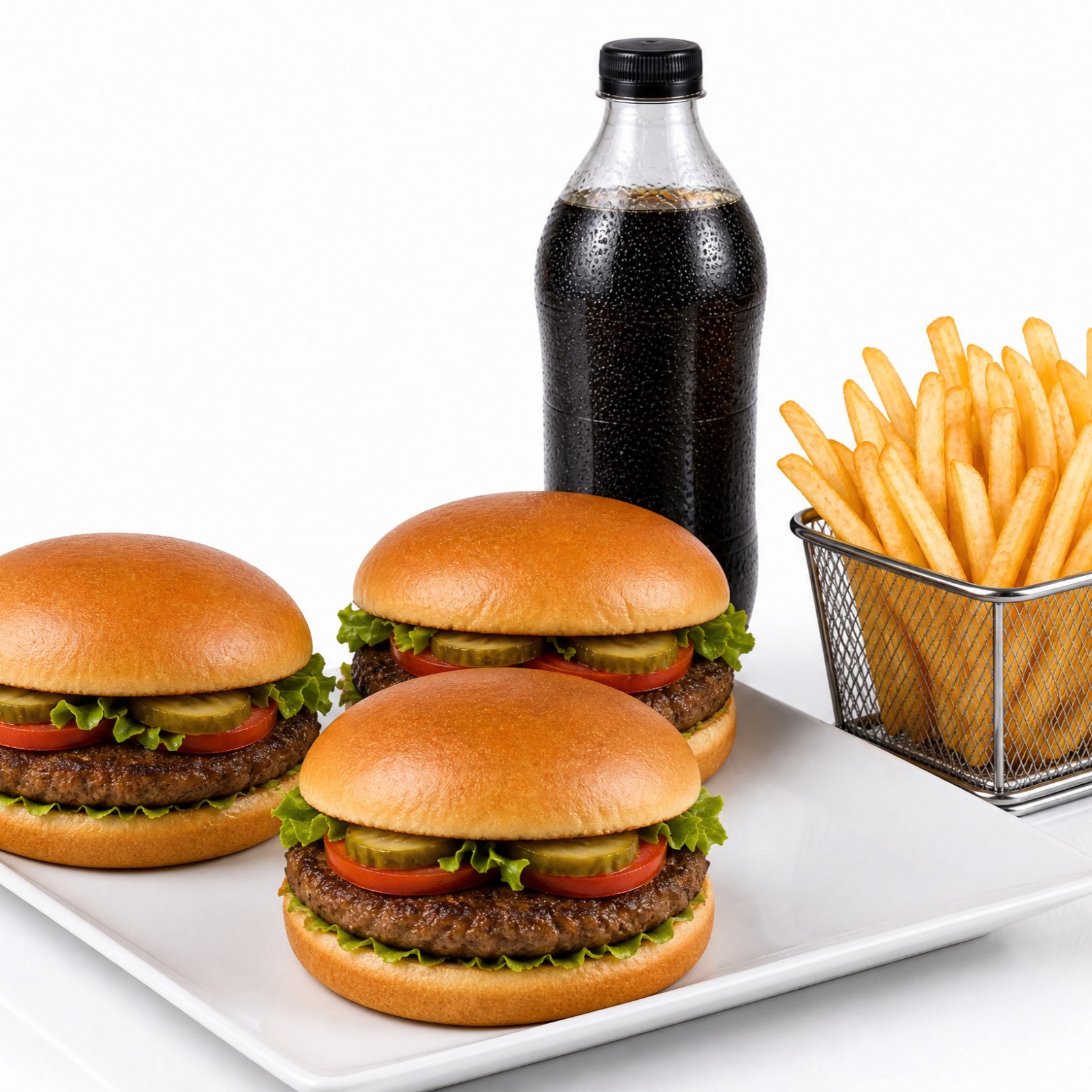3'Lü Hamburger Menü