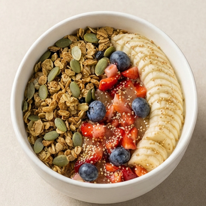 Yaban Mersinli Granola Bowl