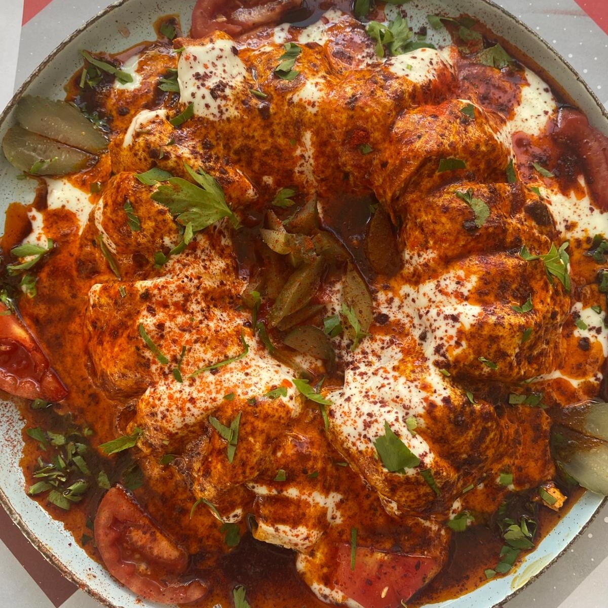 Kaşarlı Yoğurtlu Et Tantuni