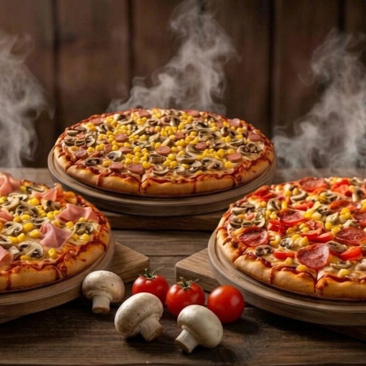 3'lü Büyük Boy Pizza Menü