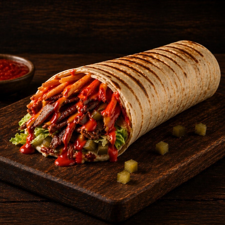Et Döner Dürüm Hot Chili Soslu