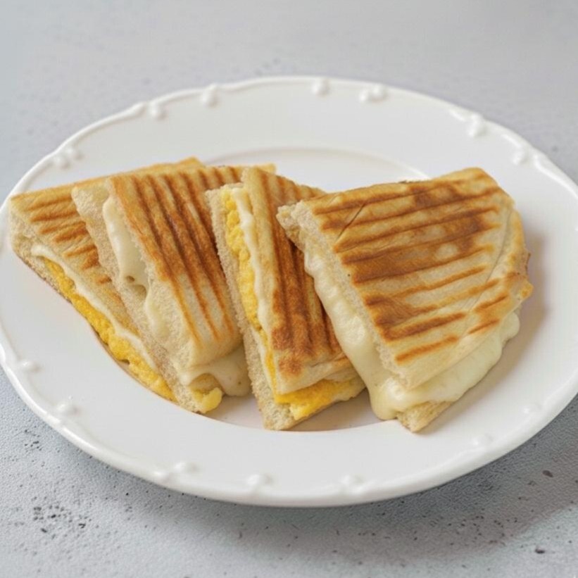Yumurtalı Kaşarlı Bazlama Tost