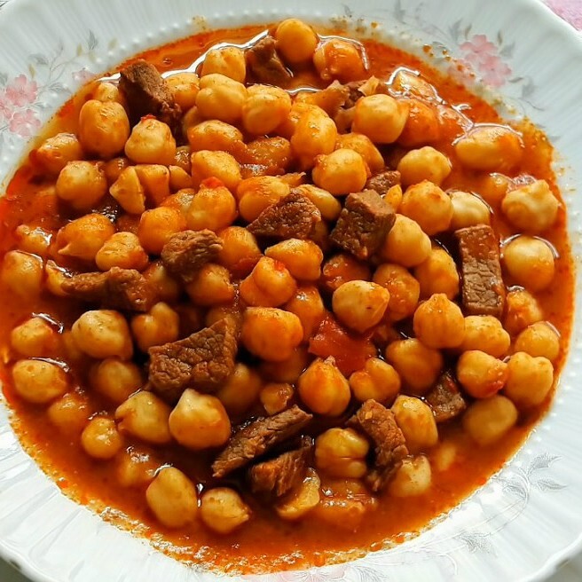 ETLİ NOHUT YEMEĞİ+PİLAV
