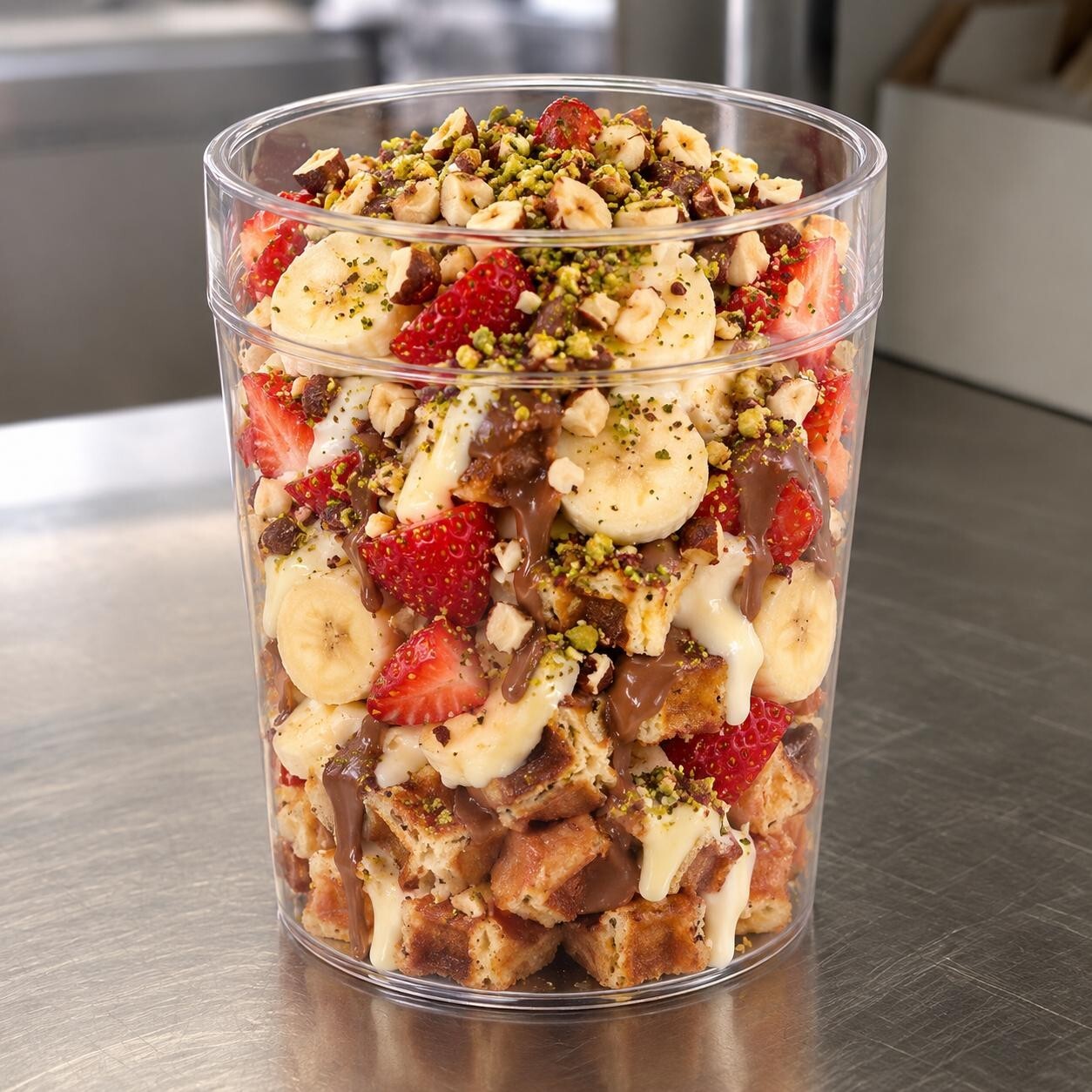 2'li Cup klasik Waffle + 250 Ml İçecek