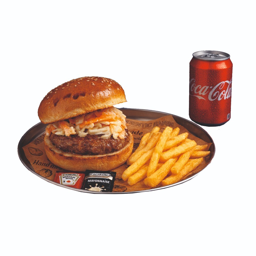Atölye Coleslaw Burger+Coca Cola Menü