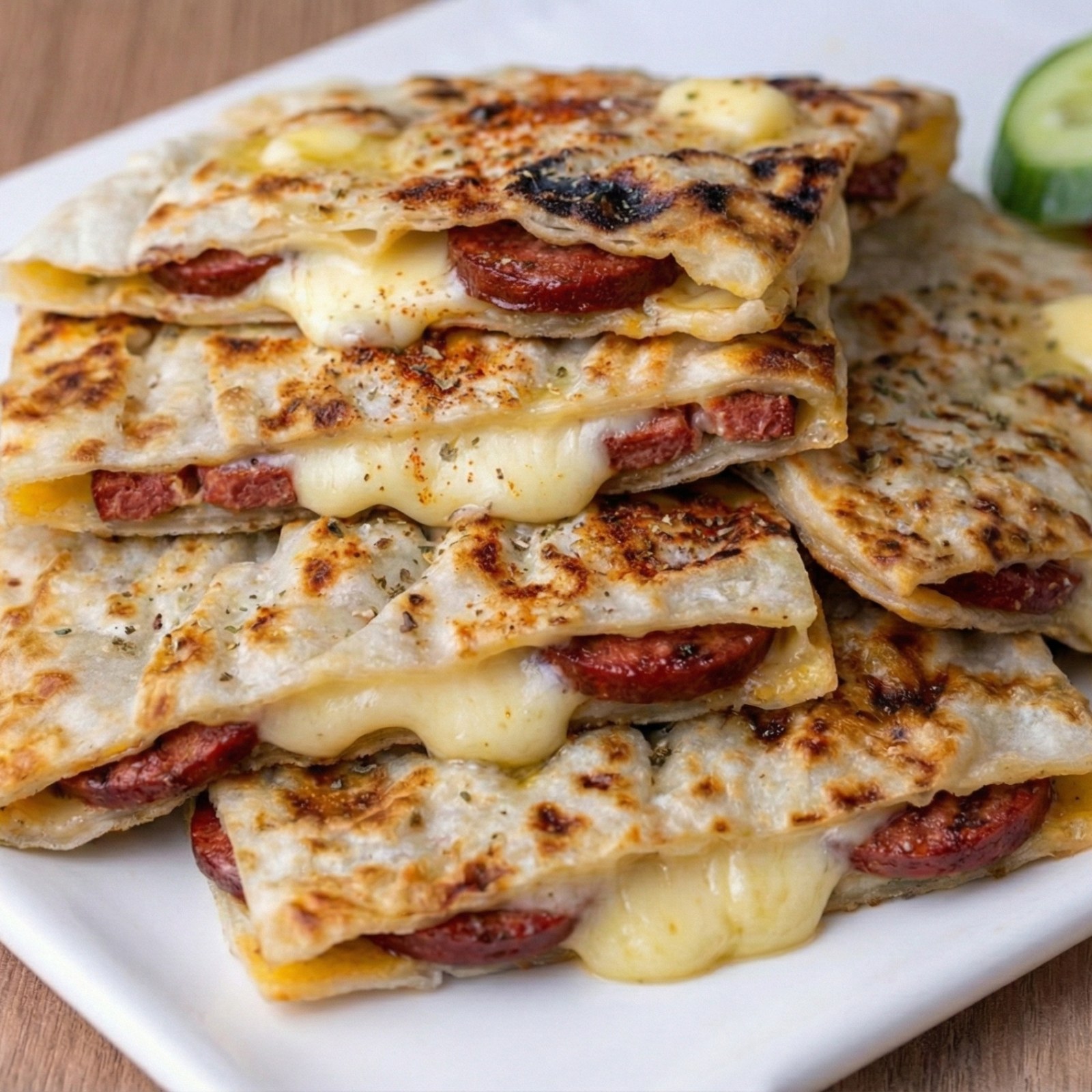 Sucuk Kaşarlı Gözleme
