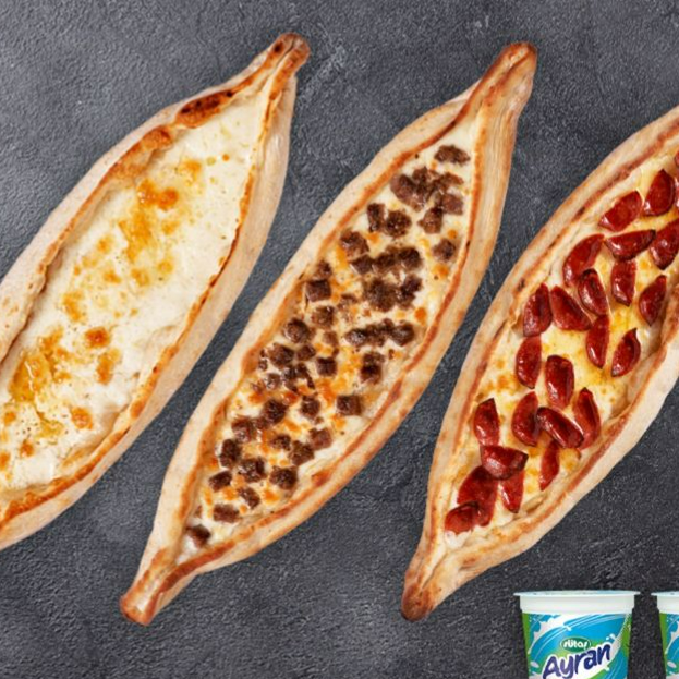 1 KaşarlıPide 1 Kavurma Kaşarlı 1 Kaşar Sucuklu Pide