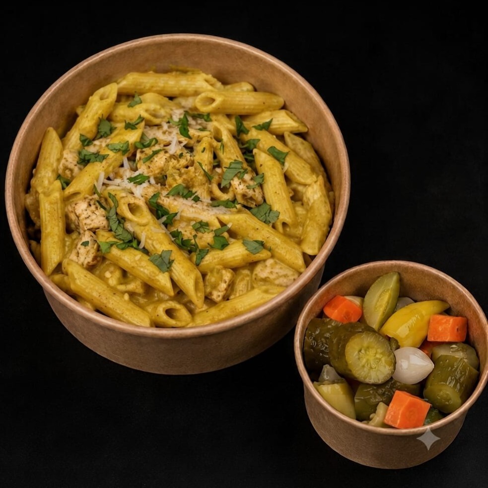 Penne Makarna (Kremalı Mantarlı Tavuklu)
