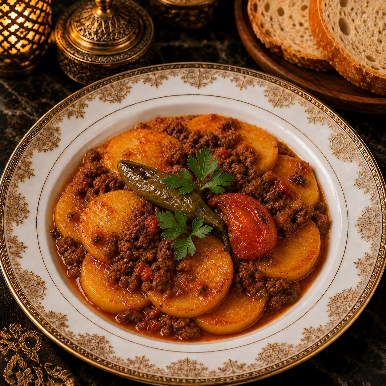Kıymalı Patates Oturtma