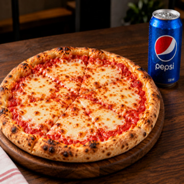 Pizza Margarita (Orta) + 330 Ml. Pepsi