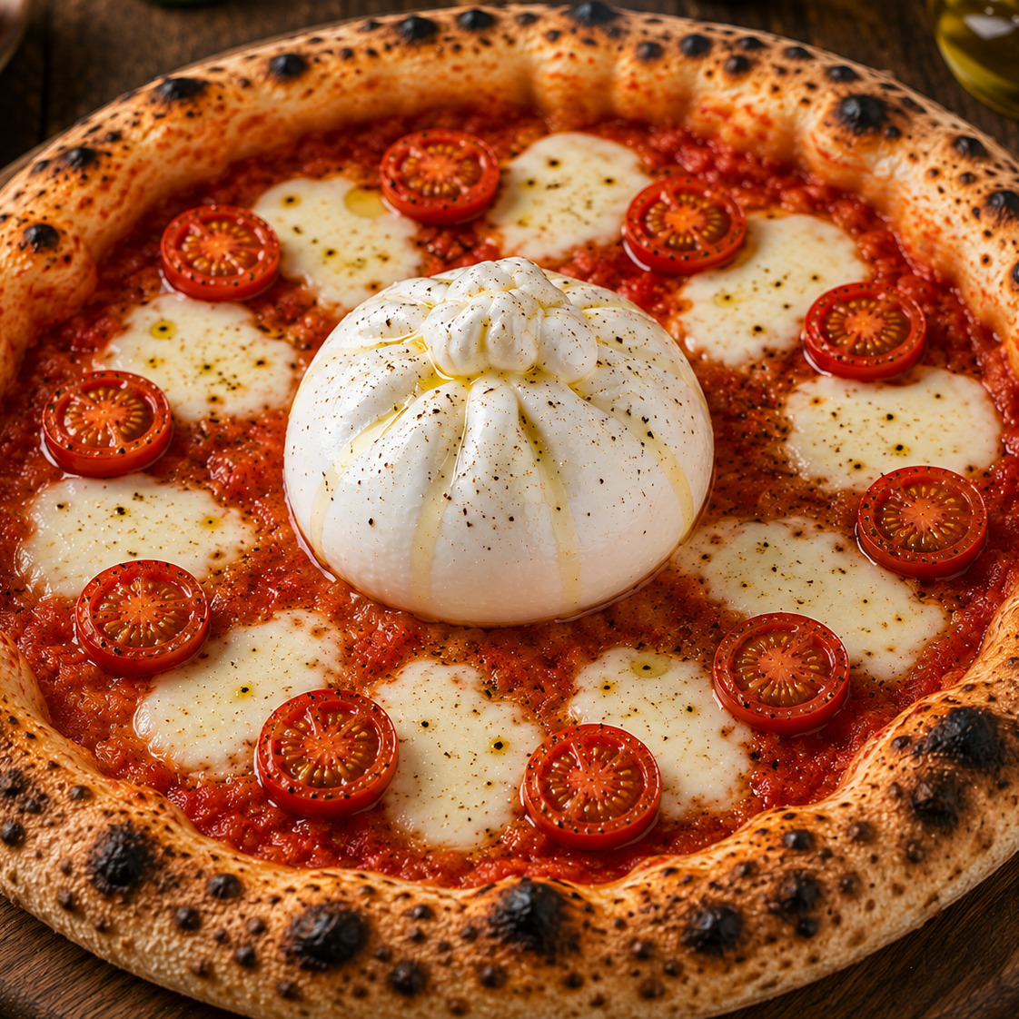 Burrata Peynirli Orta Boy Pizza