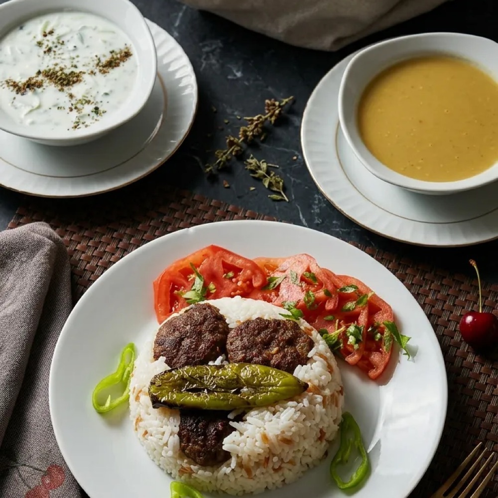 Pİlavüstü Köfte Menü
