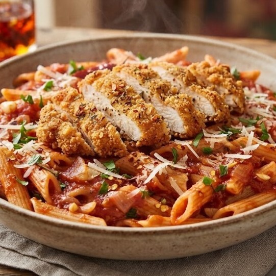Arabiatalı Çıtır Tavuklu Penne