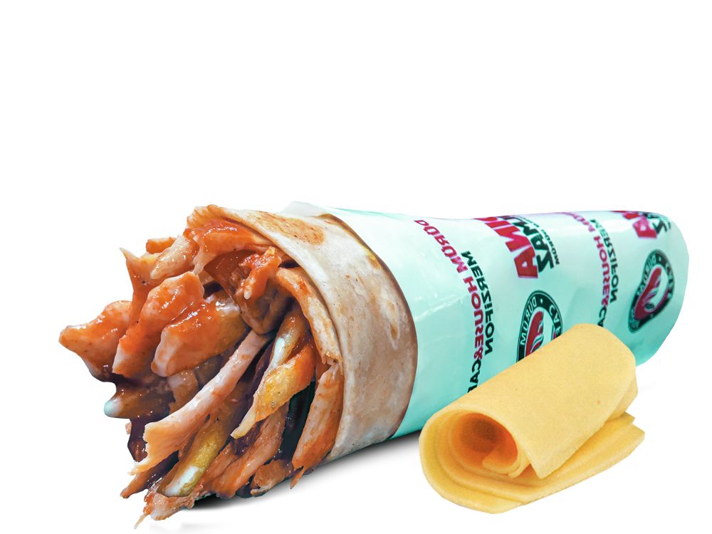 Hatay Usulü Kaşarlı Tavuk Döner Dürüm